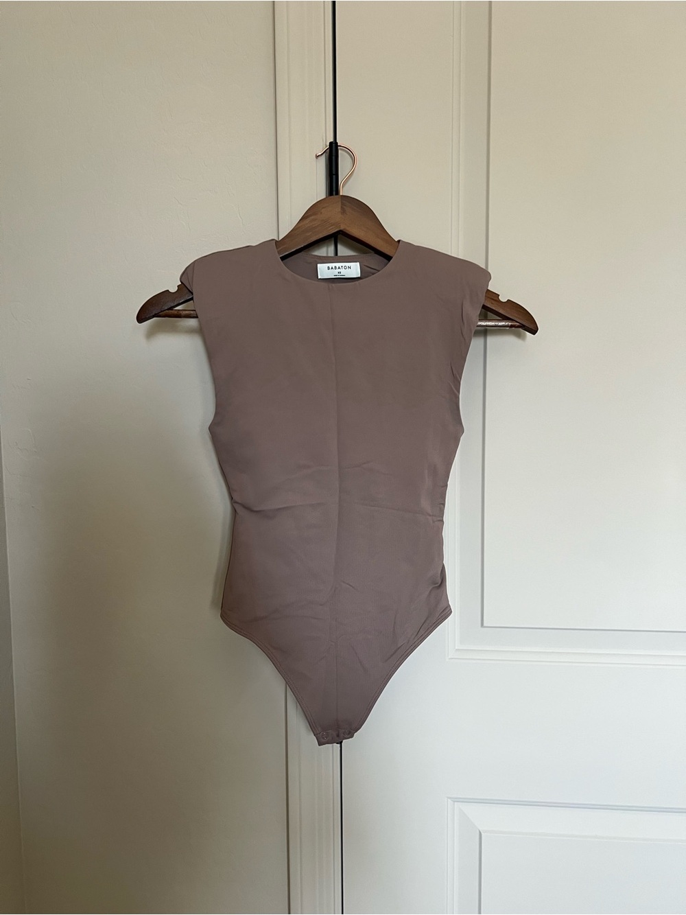 Babaton Taupe & Black Bodysuit